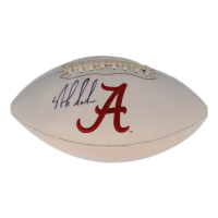 Nick Saban Signed Alabama Crimson Tide Logo Football (JSA) at PristineAuction.com