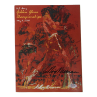 LeRoy Neiman Signed 2000 "Muhammad Ali Cover" Golden Gloves Championship Full Program (PSA) at PristineAuction.com