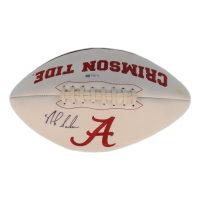 Nick Saban Signed Alabama Crimson Tide Logo Football (JSA) at PristineAuction.com