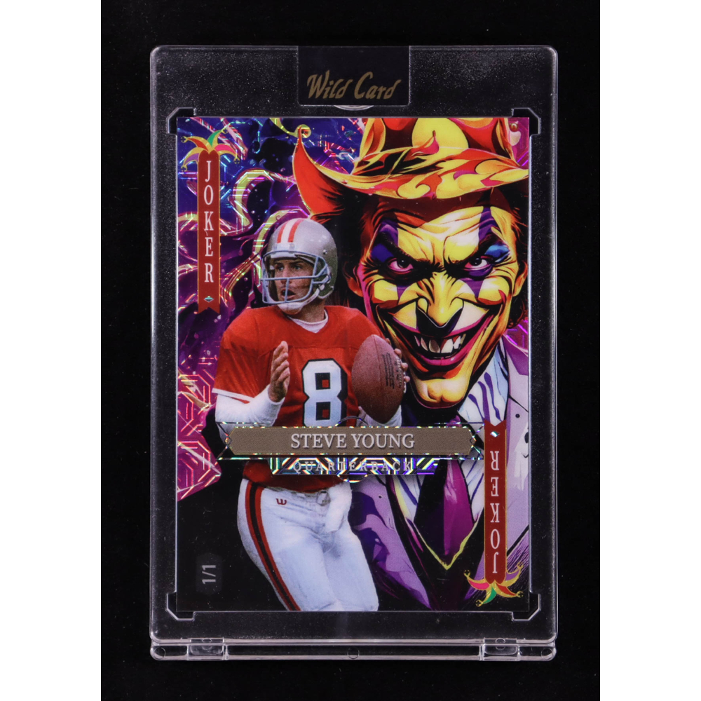 Steve Young 2025 Wild Card Jokers Wild Mojo Pink #SYNm07 #1/1 at PristineAuction.com