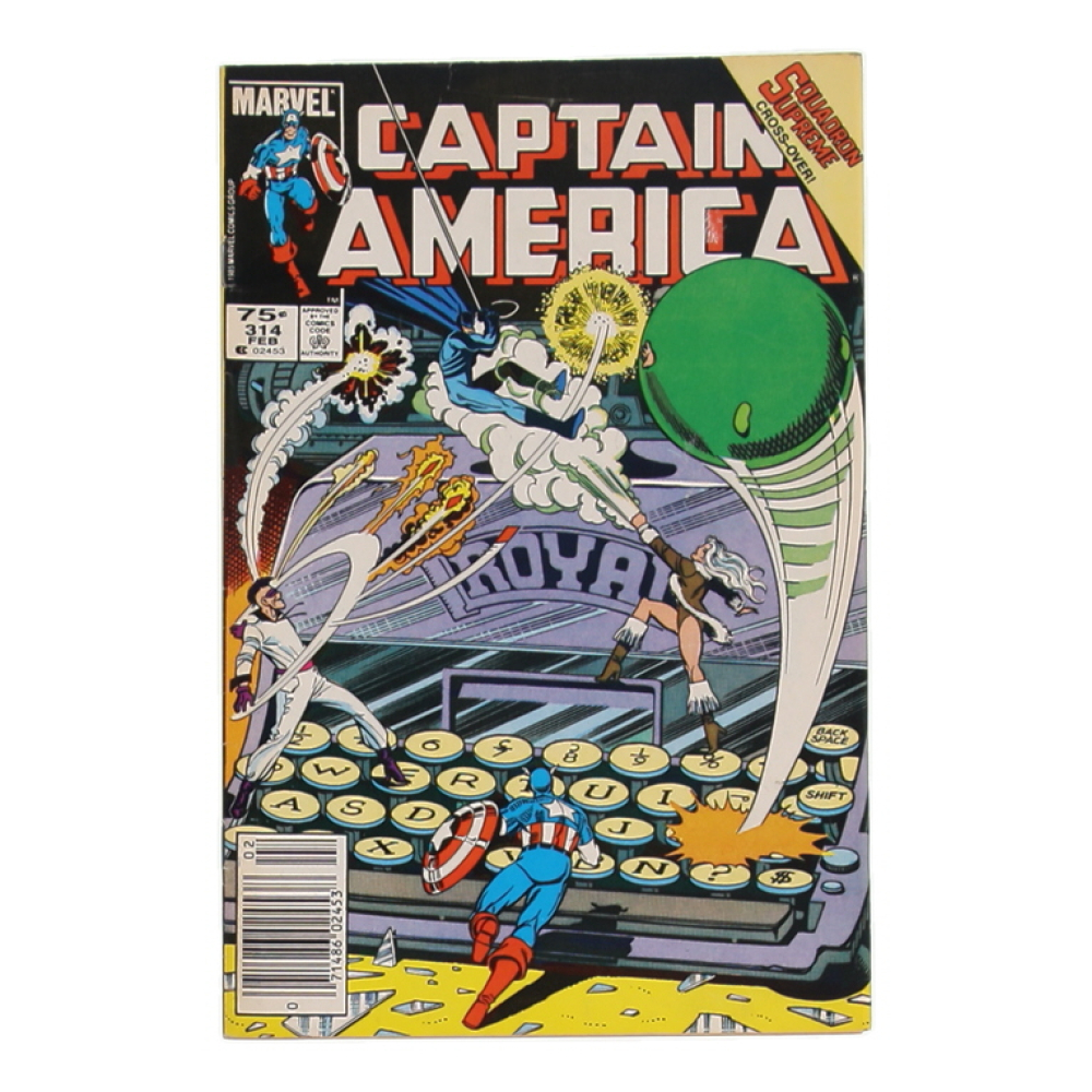 1986 "Captain America" #314 Marvel Comic Book at PristineAuction.com