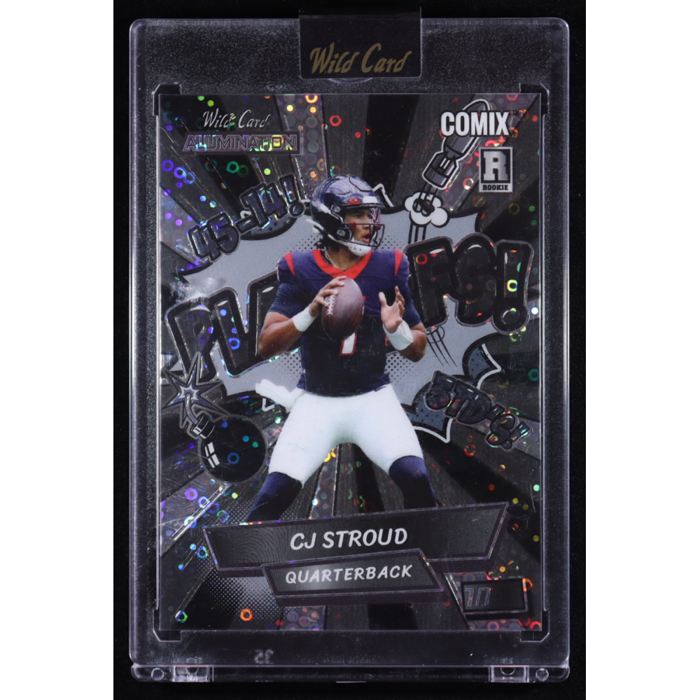 CJ Stroud 2023 Wild Card Alumination Comix #ACSP-CS2 RC #7/7 at PristineAuction.com