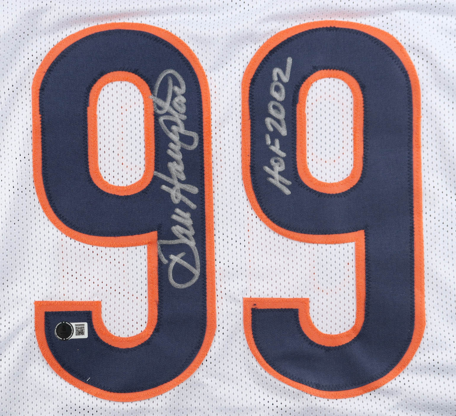 Dan Hampton Signed Jersey Inscribed "HOF 2002" (Beckett) at PristineAuction.com Dan Hampton Signed Jersey Inscribed "HOF 2002" (Beckett) at PristineAuction.com