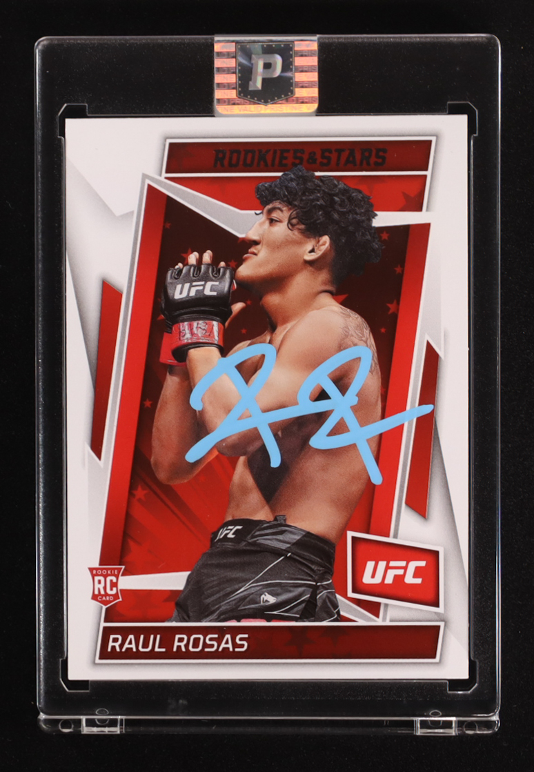 Raul Rosas Jr. Signed 2023 Panini Chronicles UFC Rookies & Stars #186 RC (PA) at PristineAuction.com Raul Rosas Jr. Signed 2023 Panini Chronicles UFC Rookies & Stars #186 RC (PA) at PristineAuction.com