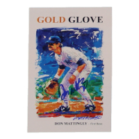 Don Mattingly Signed Yankees Gold Glove Lisa Palombo Art PostCard (Schulte) at PristineAuction.com