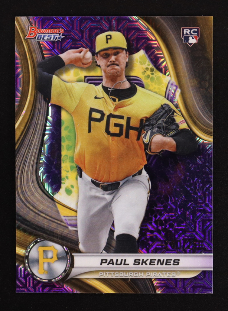 Paul Skenes 2024 Bowman's Best Purple Mojo Refractors #53 RC #150/250