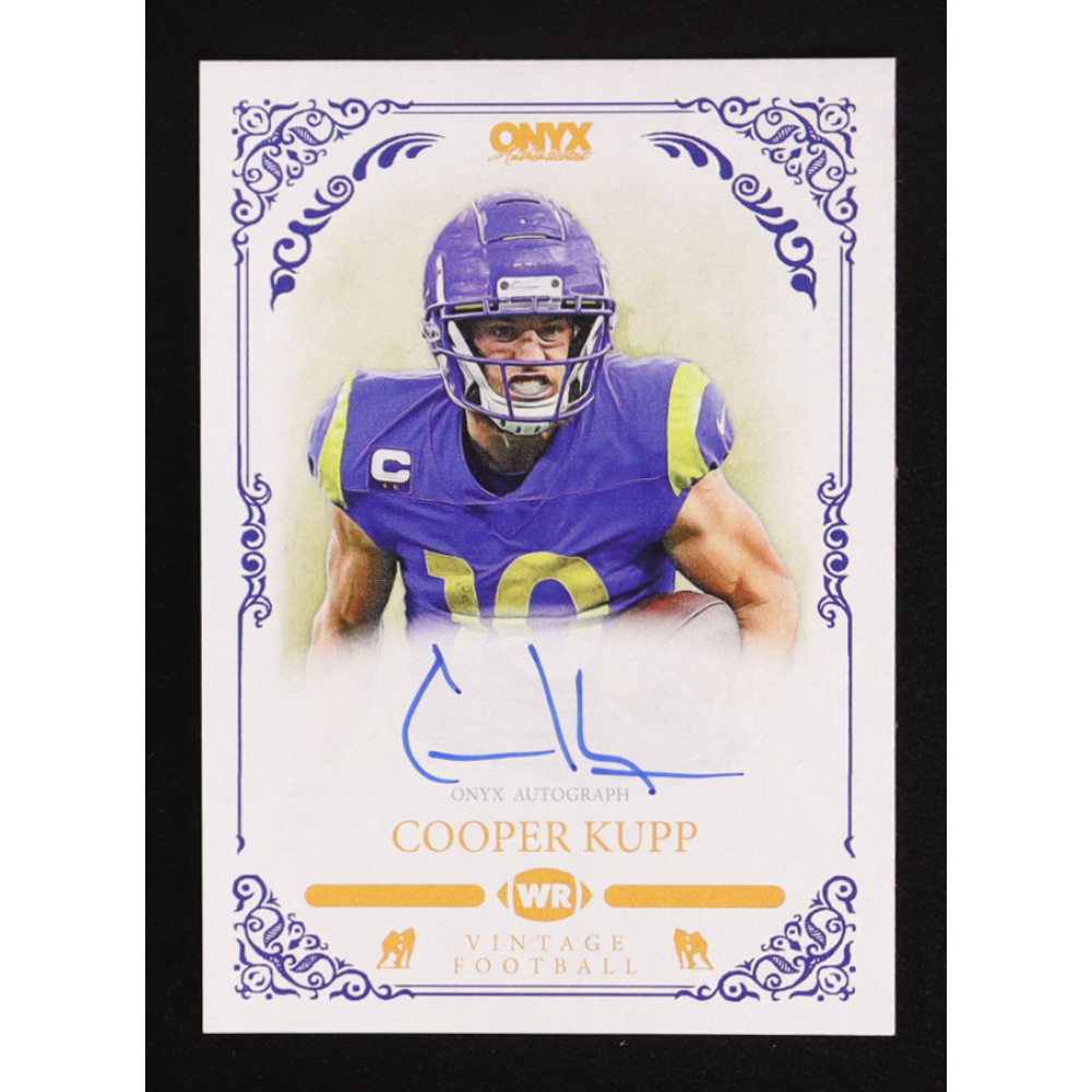 Cooper Kupp 2022 Onyx Vintage Autographs Blue Ink #VACK at PristineAuction.com
