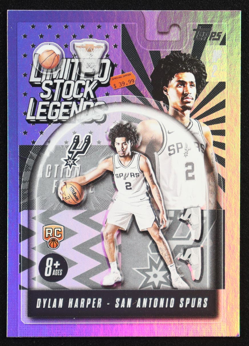 Dylan Harper 2025-26 Topps Limited Stock Legends #LST2 RC at PristineAuction.com Dylan Harper 2025-26 Topps Limited Stock Legends #LST2 RC at PristineAuction.com