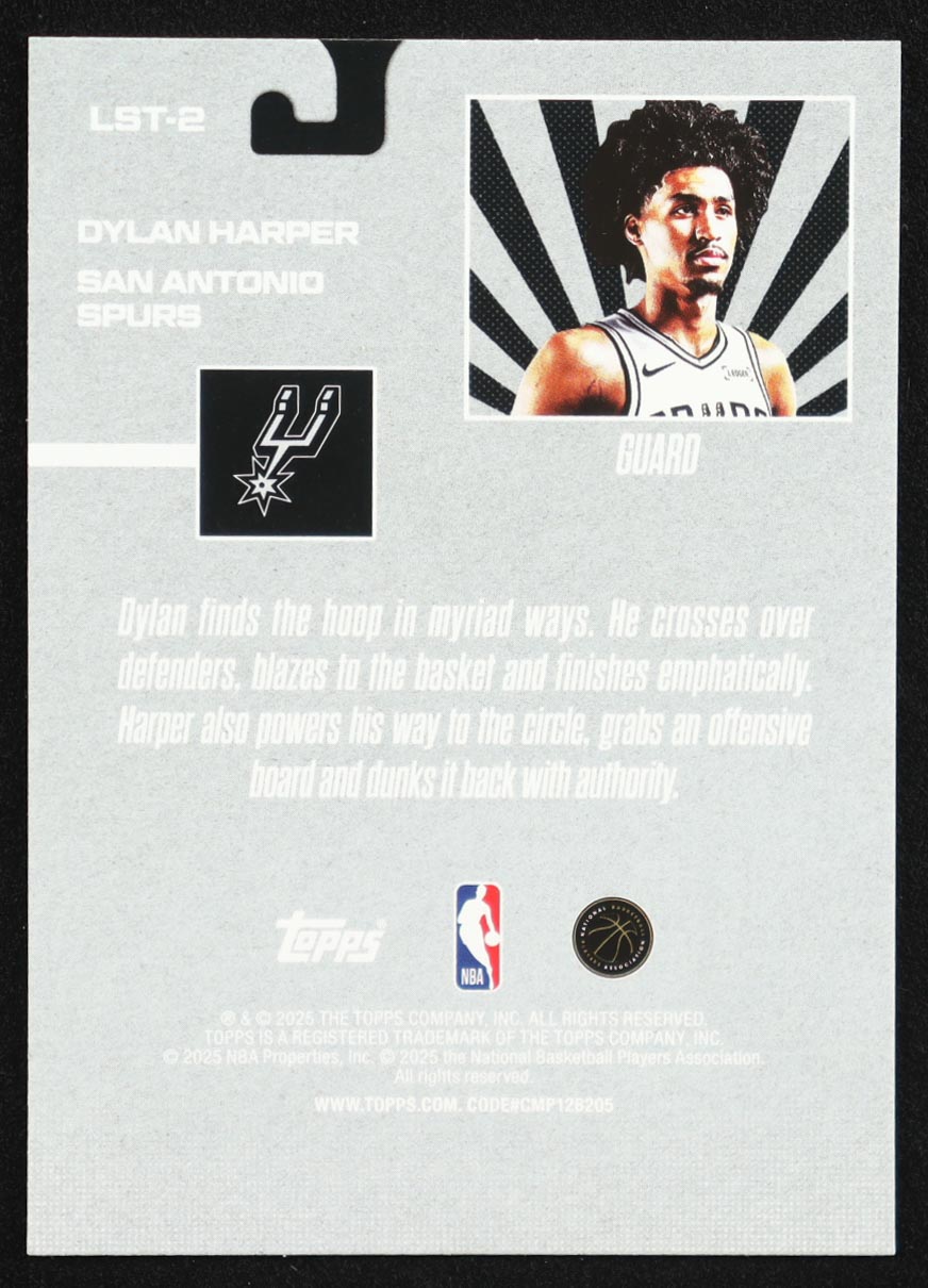 Dylan Harper 2025-26 Topps Limited Stock Legends #LST2 RC at PristineAuction.com Dylan Harper 2025-26 Topps Limited Stock Legends #LST2 RC at PristineAuction.com