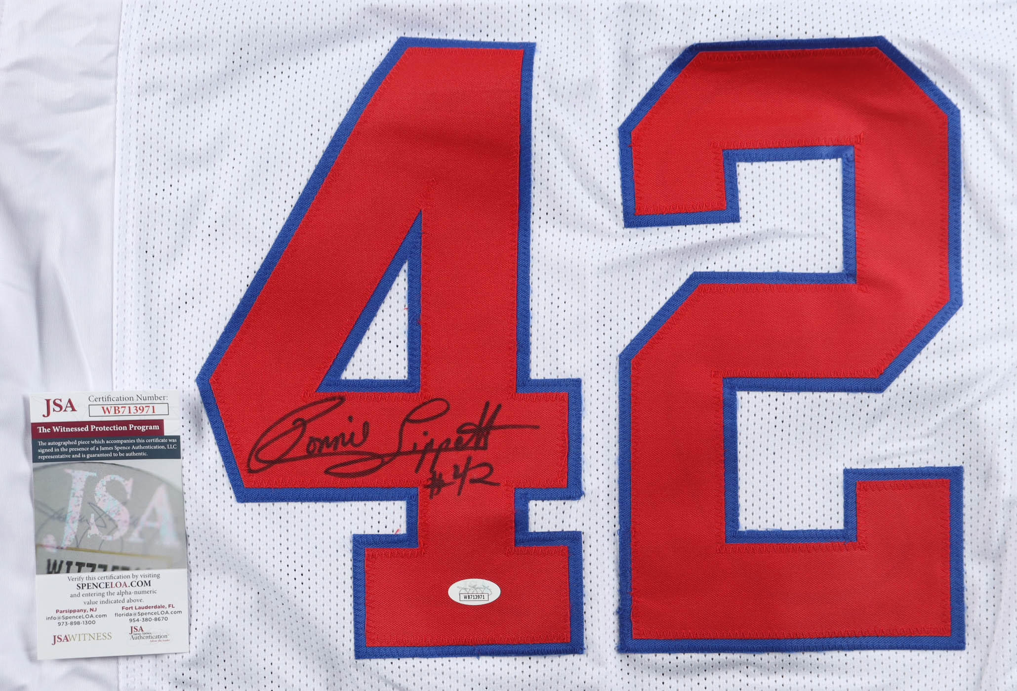 Ronnie Lippett Signed Jersey (JSA) at PristineAuction.com Ronnie Lippett Signed Jersey (JSA) at PristineAuction.com