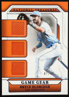 Bryce Eldridge 2025 Panini National Treasures Game Gear Trio Swatches Blue #41 #47/49 RC at PristineAuction.com