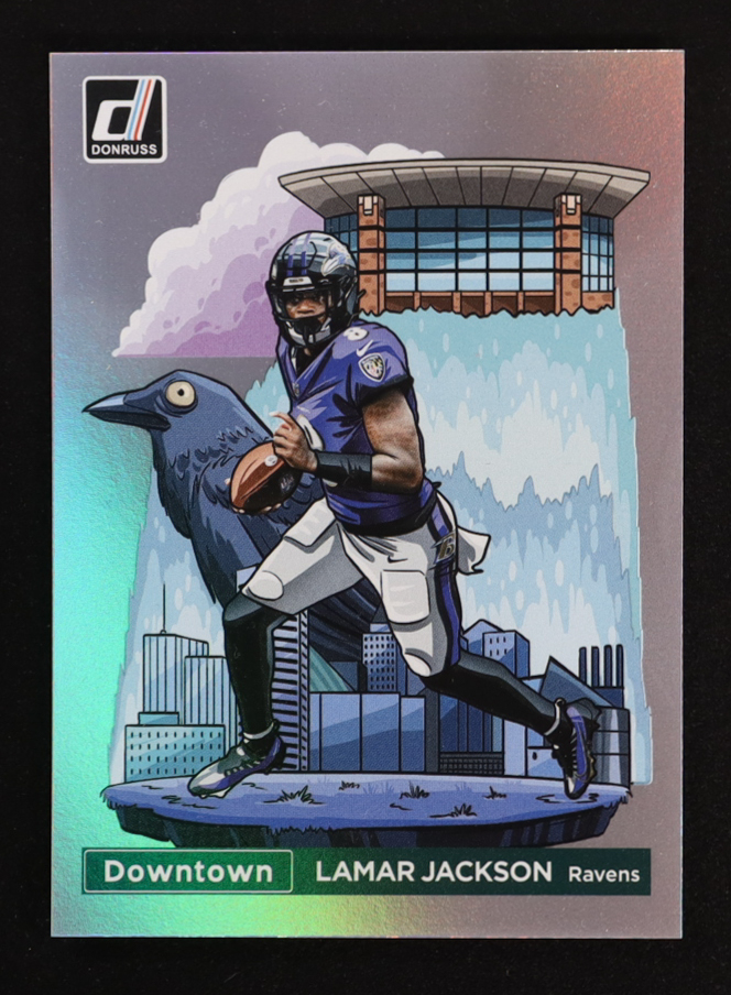 Lamar Jackson 2024 Donruss Downtown #1 at PristineAuction.com Lamar Jackson 2024 Donruss Downtown #1 at PristineAuction.com