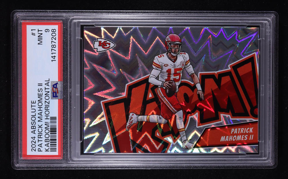 Patrick Mahomes II 2024 Absolute Kaboom Horizontal #1 (PSA 9) at PristineAuction.com Patrick Mahomes II 2024 Absolute Kaboom Horizontal #1 (PSA 9) at PristineAuction.com
