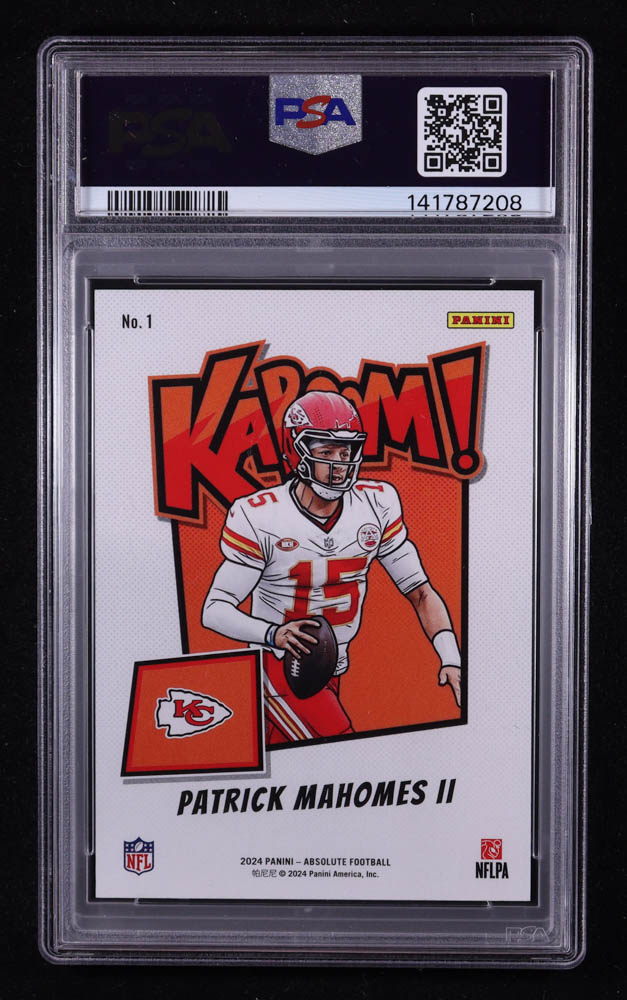 Patrick Mahomes II 2024 Absolute Kaboom Horizontal #1 (PSA 9) at PristineAuction.com Patrick Mahomes II 2024 Absolute Kaboom Horizontal #1 (PSA 9) at PristineAuction.com