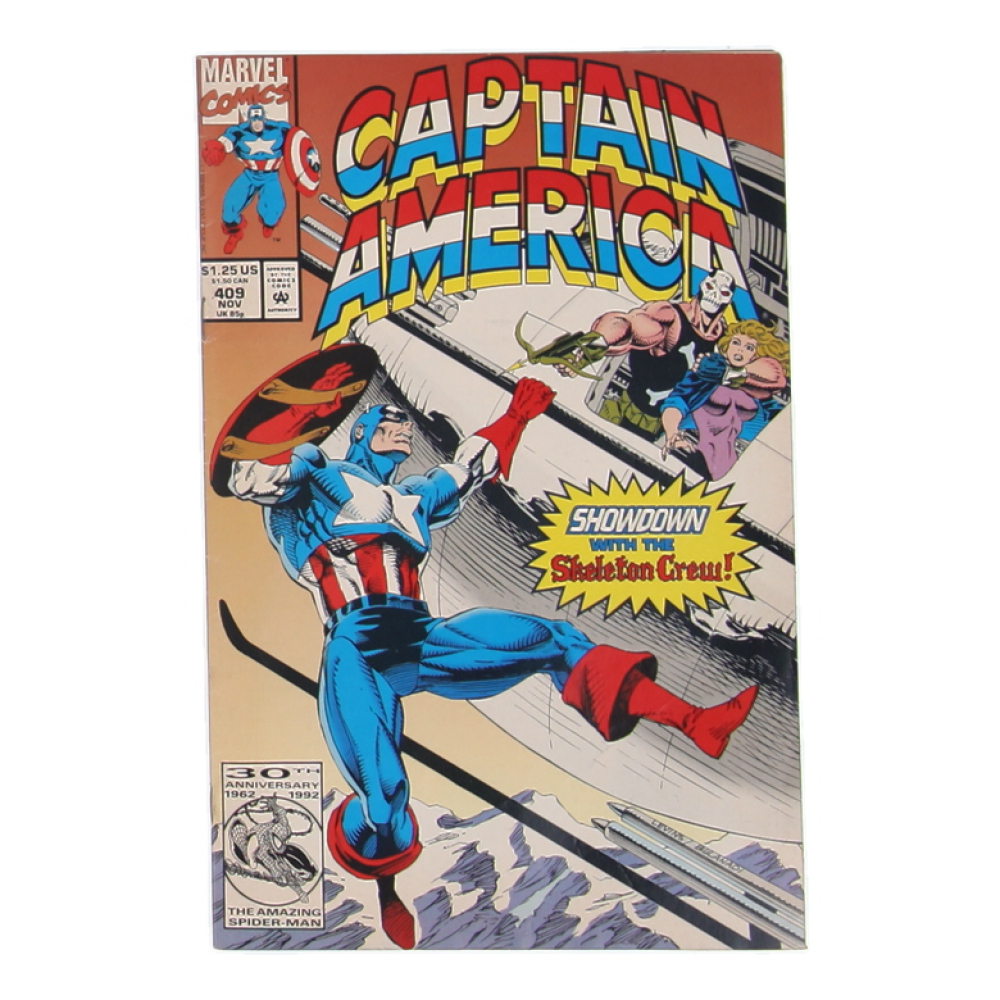 1992 "Captain America" #409 Marvel Comic Book at PristineAuction.com