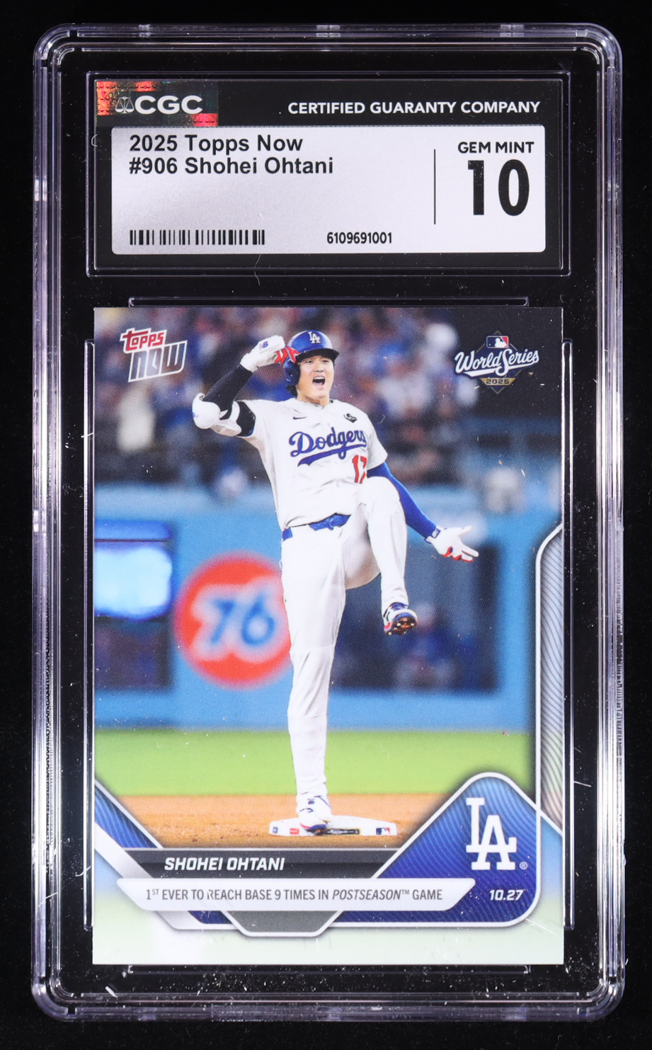 Shohei Ohtani 2025 Topps Now #906 (CGC 10) at PristineAuction.com Shohei Ohtani 2025 Topps Now #906 (CGC 10) at PristineAuction.com