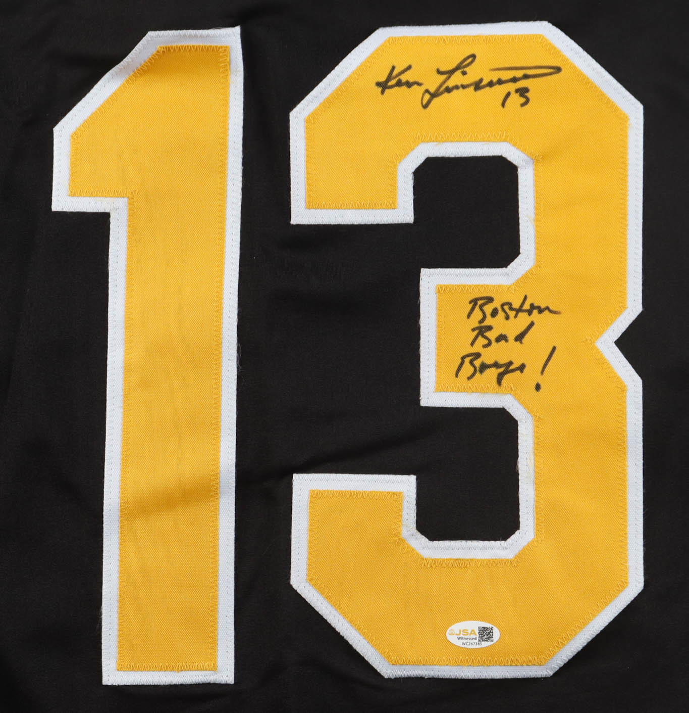 Ken Linseman Signed Jersey Inscribed "Boston Bad Boys!" (JSA) at PristineAuction.com Ken Linseman Signed Jersey Inscribed "Boston Bad Boys!" (JSA) at PristineAuction.com