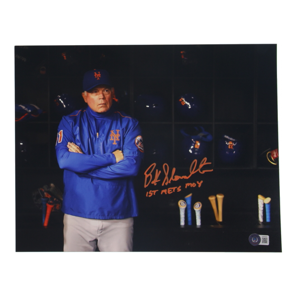 Buck Showalter Signed 11x14 Mets Photo Inscribed "1st Mets MOY" (Beckett) at PristineAuction.com