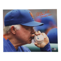 Buck Showalter Signed 11x14 Mets Photo Inscribed "1st Mets MOY" (Beckett) at PristineAuction.com