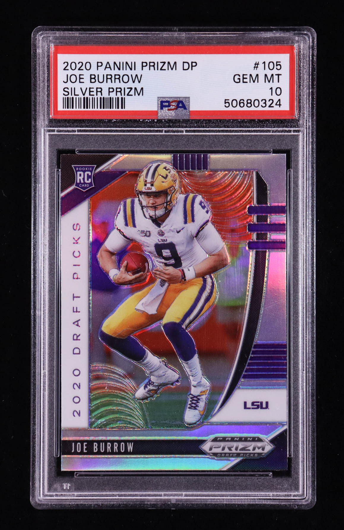 Joe Burrow 2020 Panini Prizm Draft Picks Prizms Silver #105 RC (PSA 10) at PristineAuction.com Joe Burrow 2020 Panini Prizm Draft Picks Prizms Silver #105 RC (PSA 10) at PristineAuction.com