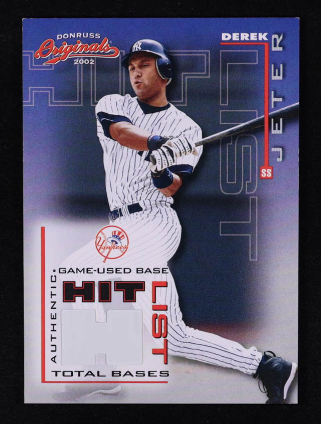 Derek Jeter 2002 Donruss Originals Hit List Total Bases Game Used #50/346 Yankees at PristineAuction.com Derek Jeter 2002 Donruss Originals Hit List Total Bases Game Used #50/346 Yankees at PristineAuction.com