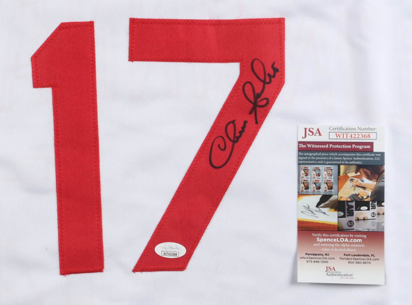 Chris Sabo Signed Jersey (JSA) at PristineAuction.com Chris Sabo Signed Jersey (JSA) at PristineAuction.com
