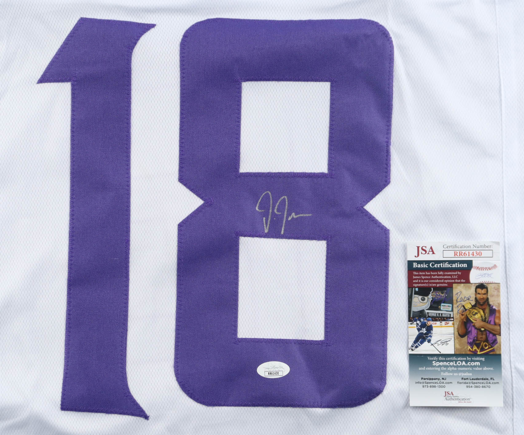 Justin Jefferson Signed Jersey (JSA) at PristineAuction.com Justin Jefferson Signed Jersey (JSA) at PristineAuction.com