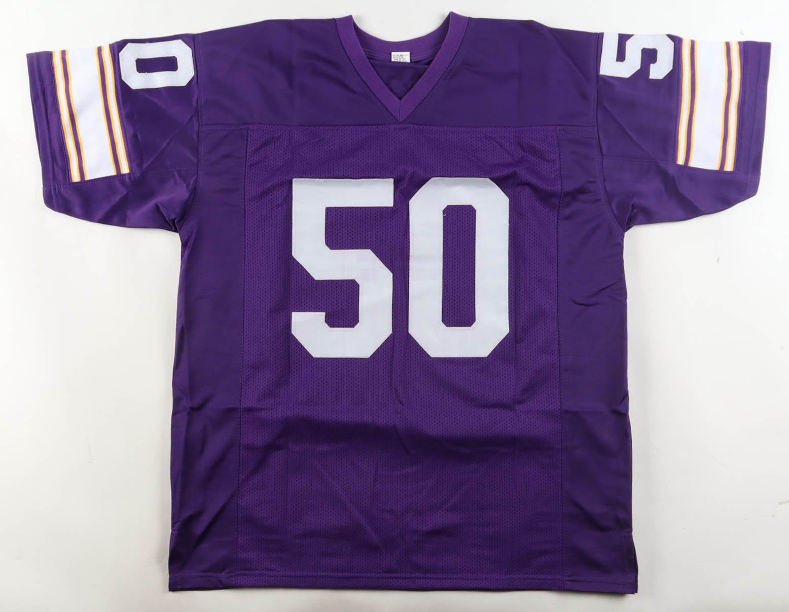 "50 Greatest" Jersey Signed by (4) with Jeff Siemon, Ed White, Tim Irwin & Scott Studwell (JSA) at PristineAuction.com "50 Greatest" Jersey Signed by (4) with Jeff Siemon, Ed White, Tim Irwin & Scott Studwell (JSA) at PristineAuction.com