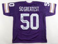 "50 Greatest" Jersey Signed by (4) with Jeff Siemon, Ed White, Tim Irwin & Scott Studwell (JSA) at PristineAuction.com
