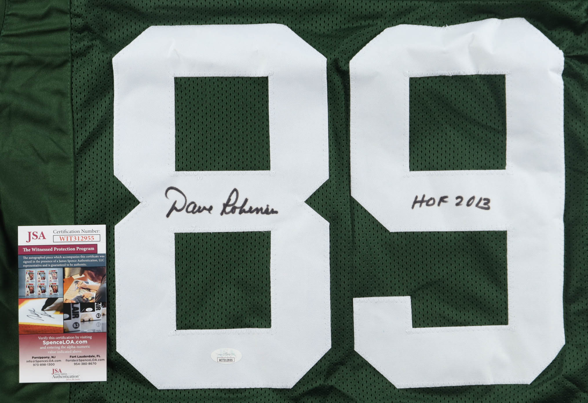 Dave Robinson Signed Jersey Inscribed "HOF 2013" (JSA) at PristineAuction.com Dave Robinson Signed Jersey Inscribed "HOF 2013" (JSA) at PristineAuction.com