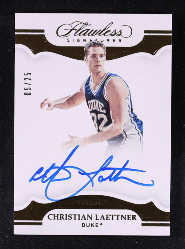 Christian Laettner 2019-20 Panini Flawless Collegiate Signatures #13 #05/25 at PristineAuction.com Christian Laettner 2019-20 Panini Flawless Collegiate Signatures #13 #05/25 at PristineAuction.com