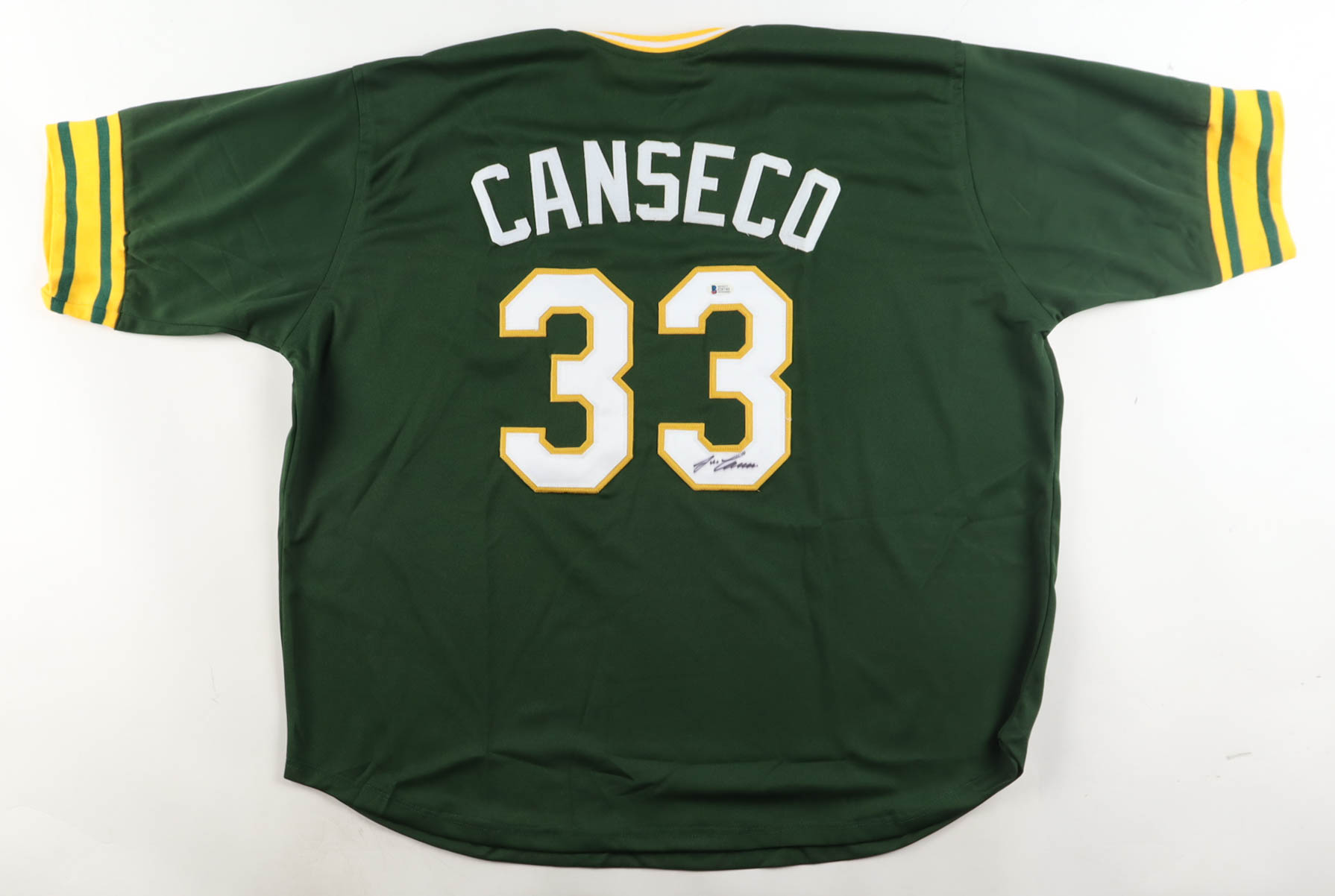 Jose Canseco Signed Jersey (Beckett) at PristineAuction.com Jose Canseco Signed Jersey (Beckett) at PristineAuction.com
