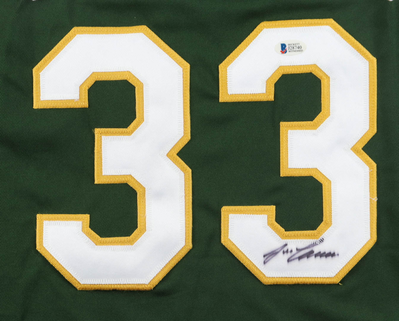 Jose Canseco Signed Jersey (Beckett) at PristineAuction.com Jose Canseco Signed Jersey (Beckett) at PristineAuction.com