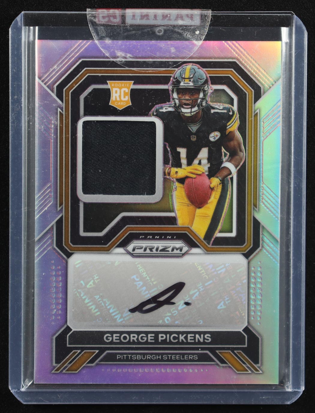 George Pickens 2022 Panini Prizm Rookie Patch Autographs Prizms Silver #29 EXCH RC #60/99 at PristineAuction.com George Pickens 2022 Panini Prizm Rookie Patch Autographs Prizms Silver #29 EXCH RC #60/99 at PristineAuction.com