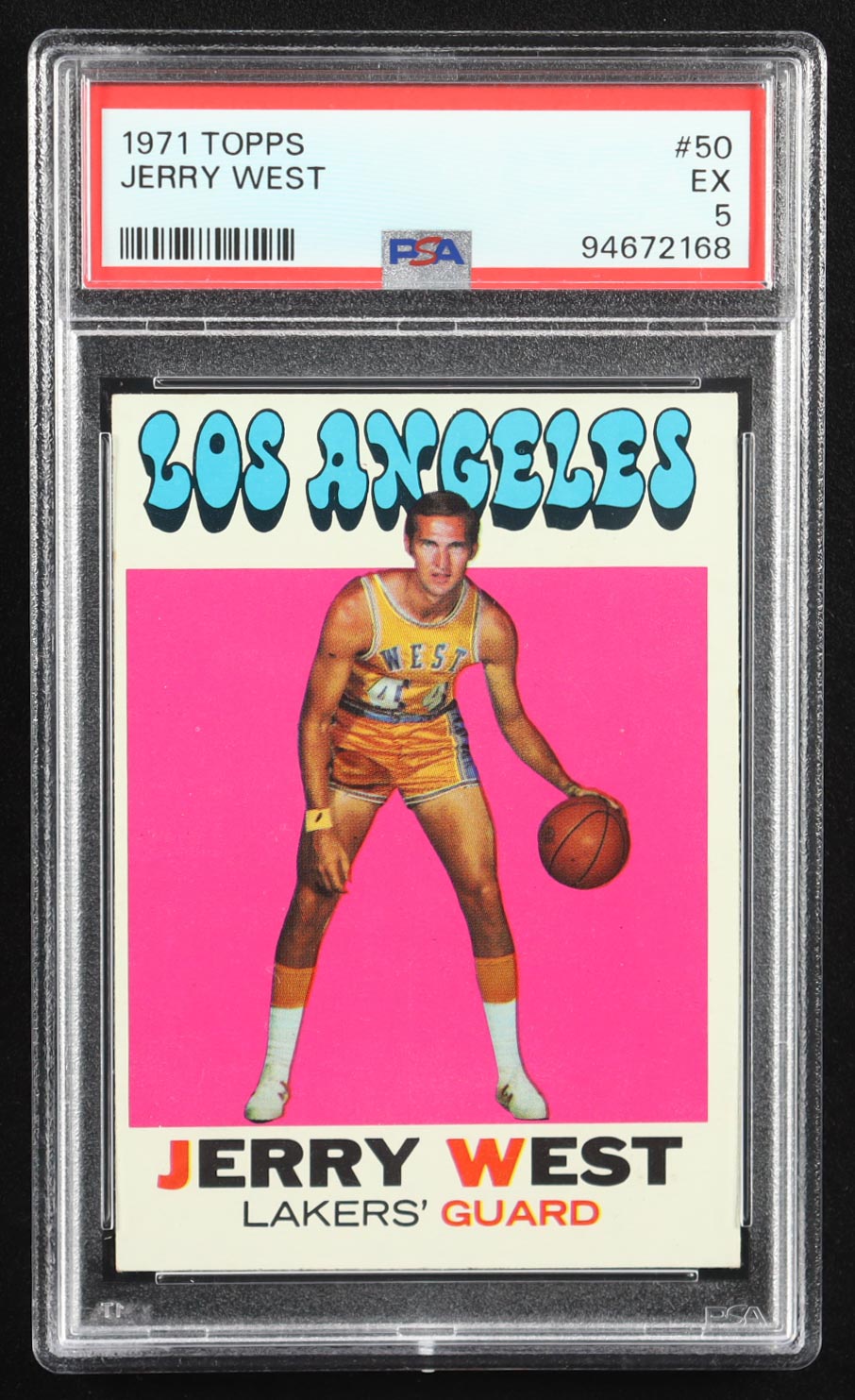 Jerry West 1971-72 Topps #50 (PSA 5) at PristineAuction.com Jerry West 1971-72 Topps #50 (PSA 5) at PristineAuction.com
