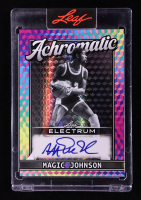 Magic Johnson 2025 Leaf Electrum Achromatic Autographs Spectrum Black and White #AMJ1 #1/3 at PristineAuction.com