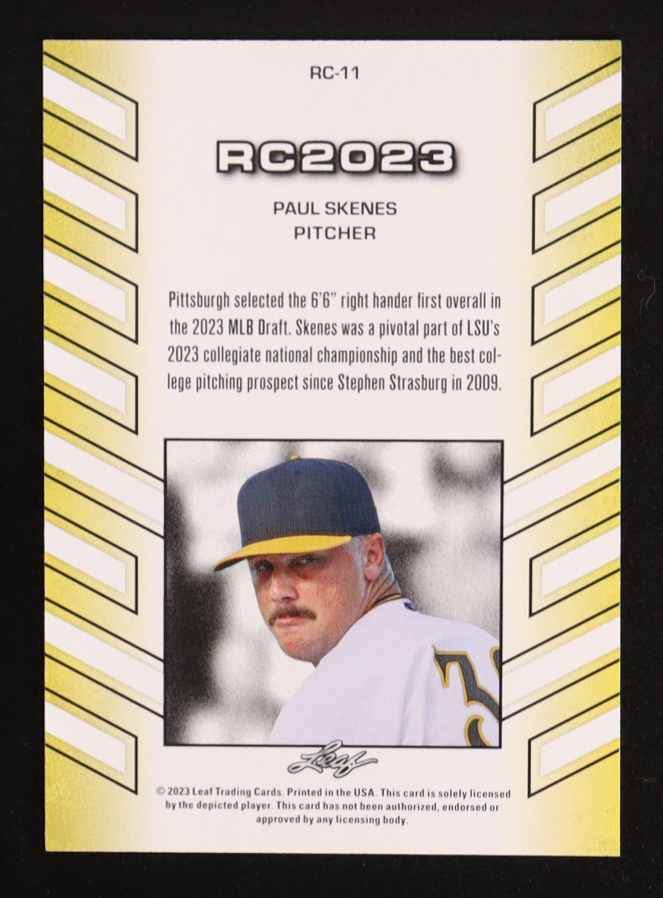Paul Skenes 2023 Leaf Special Release RC2023 #RC11 RC at PristineAuction.com Paul Skenes 2023 Leaf Special Release RC2023 #RC11 RC at PristineAuction.com