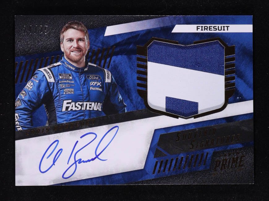 Chris Buescher 2023 Panini Prime Souvenir Signatures Firesuits #11 #24/25 at PristineAuction.com Chris Buescher 2023 Panini Prime Souvenir Signatures Firesuits #11 #24/25 at PristineAuction.com