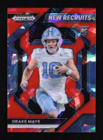 Drake Maye 2024 Panini Prizm Draft Picks New Recruits Red Ice #7 RC at PristineAuction.com