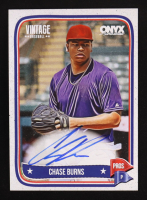 Chase Burns 2024 Onyx Vintage Autographs #VACHBU RC at PristineAuction.com