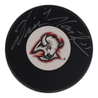 Dominik Hasek Signed Sabres Logo Hockey Puck (COJO) at PristineAuction.com