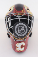 Mike Vernon Signed Hockey Goalie Mask Inscribed "2023 HOF" (Schwartz) at PristineAuction.com