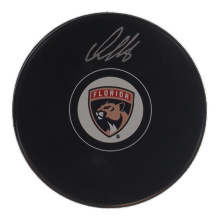 Aleksander Barkov Signed Panthers Logo Hockey Puck (COJO) at PristineAuction.com Aleksander Barkov Signed Panthers Logo Hockey Puck (COJO) at PristineAuction.com