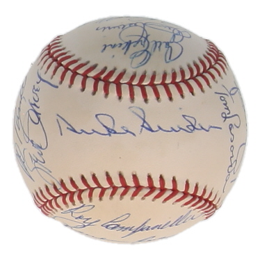 Dodgers Old Timers ONL Baseball Signed by (16) with Duke Snider, Preacher Roe, Tom Lasorda, Preacher Roe, Steve Garvey (Stacks of Plaques) at PristineAuction.com Dodgers Old Timers ONL Baseball Signed by (16) with Duke Snider, Preacher Roe, Tom Lasorda, Preacher Roe, Steve Garvey (Stacks of Plaques) at PristineAuction.com