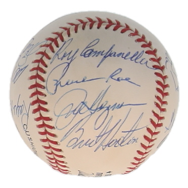 Dodgers Old Timers ONL Baseball Signed by (16) with Duke Snider, Preacher Roe, Tom Lasorda, Preacher Roe, Steve Garvey (Stacks of Plaques) at PristineAuction.com Dodgers Old Timers ONL Baseball Signed by (16) with Duke Snider, Preacher Roe, Tom Lasorda, Preacher Roe, Steve Garvey (Stacks of Plaques) at PristineAuction.com