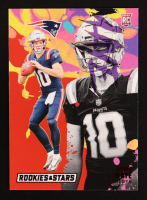 Drake Maye 2024 Rookies and Stars Red #129 RC at PristineAuction.com