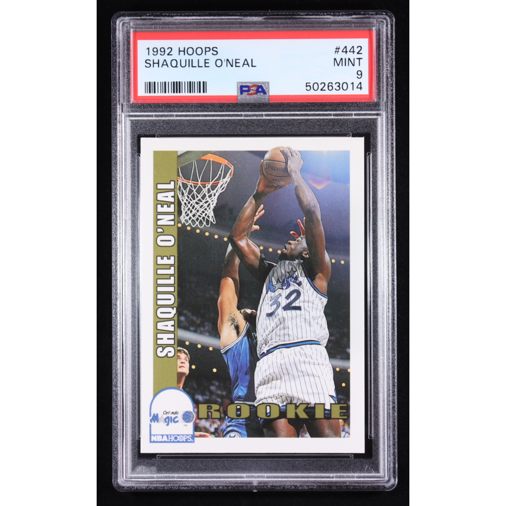 Shaquille O'Neal 1992 NBA Hoops #442 RC (PSA 9) at PristineAuction.com