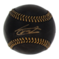 Vladimir Guerrero Sr. Signed OML Black Leather Baseball (Schwartz) at PristineAuction.com