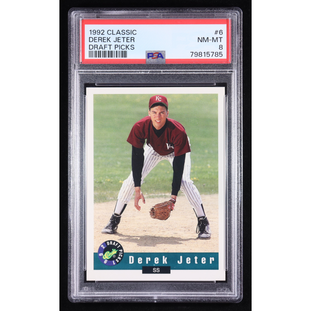 Derek Jeter 1992 Classic Draft Picks #6 RC (PSA 8) at PristineAuction.com