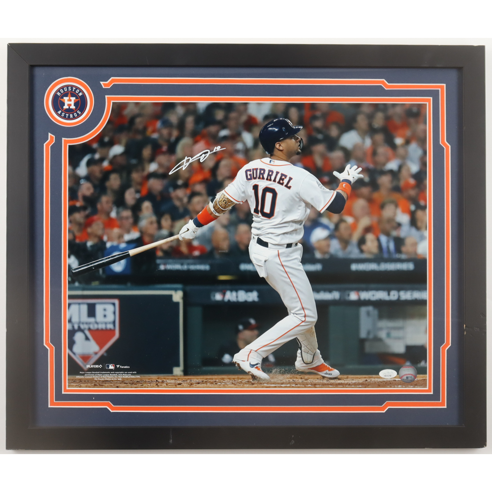 Yuli Gurriel Signed Astros Custom Framed Photo Display (JSA) at PristineAuction.com